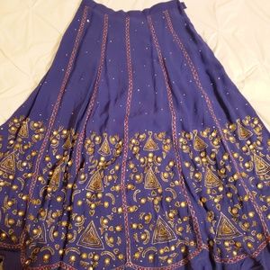 Soft surroundings purple skirt